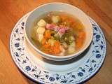 Soupe paysanne (légumes et lardons fumés)