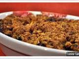 Bio : crumble aux cerises sans gluten