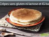 Crêpes sans gluten, sans lactose et ig bas