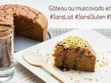 Gâteau au muscovado et cannelle sans gluten, sans lait, sans œuf (vegan)