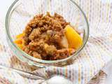 Sans gluten : crumble pomme noisette