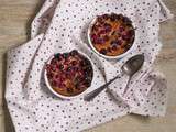 Sans sucre et sans gluten : clafoutis aux cranberries