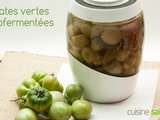 Tomates vertes lactofermentées (pickles façon cornichon)