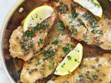 Poulet piccata (poulet sauce au citron et câpres)