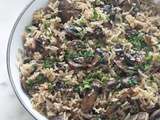 Riz aux champignons, recette facile et rapide