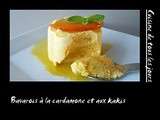 Bavarois à la cardamone et aux kakis