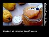 Compote de coings au pamplemousse