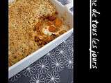 Crumble salé de patates douces au chorizo