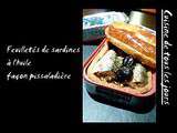 Feuilletés de sardines à l'huile façon pissaladière