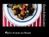 Moules et cocos au chorizo