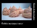 Petites meringues roses