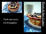 Tarte aux cassis et à la frangipane