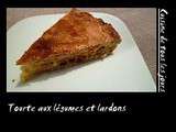 Tourte aux légumes et lardons