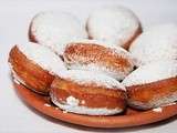 Beignets fourrés à la confiture de lait au chocolat