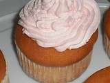 Cupcakes au yaourt de grenadine