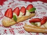 Eclair aux fraises de Plougastel de Christophe Adam