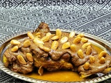 Épaule d'agneau au praliné amandes, noix et noix de cajou