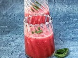 Gaspatcho de pastèque au basilic