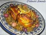 Poulet rôti marocain aux citron confits et olives