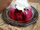 Red velvet lava cake