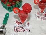 Sorbet aux fraises