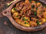 Tajine de pommes de terre à la viande séchée   Ghedid  