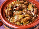 Tajine m'chaber aux cailles farcies aux amandes