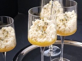 Verrines couscous seffa à la noix de coco et à la mangue