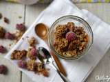 Granola framboises-cranberries