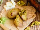 Madeleines au thé matcha et chocolat blanc