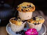 Muffins aux myrtilles [ou fameux Blueberry muffins]