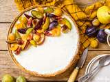 Tarte panna cotta aux prunes et figues (trop bon)