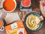 Apéro bio : Houmous et gaspacho, tartines croquantes