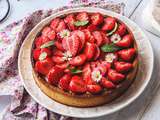 Tarte aux fraises et crème pâtissière