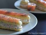 Eclairs salés au saumon