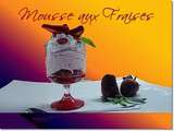 Mousse de fraises au fromage blanc