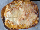 Butternut gratiné aux lardons et fromage