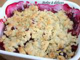 Crumble pommes-framboises-avoine