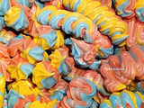 Meringues multicolores