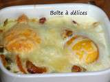 Oeuf cocotte aux poivrons et au chorizo