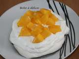 Pavlova à la mangue