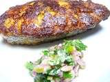 Capitaine frit avec une salade d’oignons – Fried Great African Threadfin with an onion salad