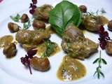 Gésiers de poulet aux herbes – Chicken gizzards with herbs