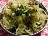 Thoran - Sauté de chou - Stir fried cabbage