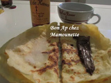 Crêpes pour la chandeleur avec du cidre breton