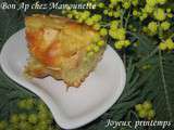 Gâteau aux pommes et fromage frais pour le printemps