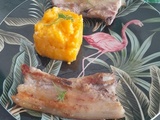 Poitrine de porc fermier au lemon curd et sa purée de pdt carottes, balade intra-muros st Malo