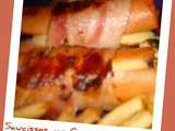 Saucisses au fromage et bacon - Salchichas con queso y bacon