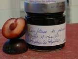 Confiture de prunes rouges et vanille