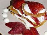 Fraises façon millefeuille